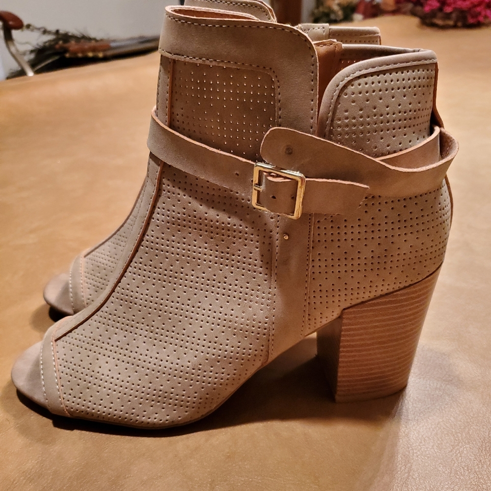 Open Toe Ankle Booties - Picture 2 of 3